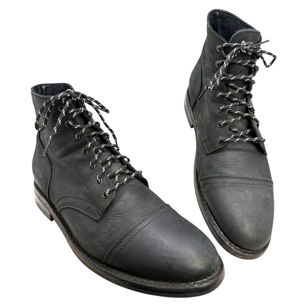 Thursday Boot Co Captain‎ Black Matte Leather Handmade Boots